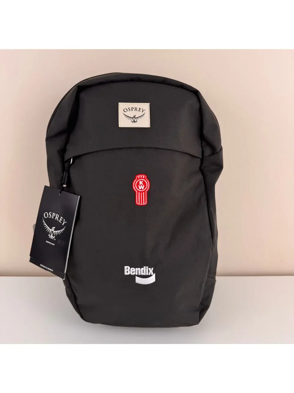 Osprey Arcane Large Day Backpack Bag Stonewash Black LOGO Embroidered Bendix